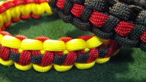 Thin Red Line and Fire and Ice Braceletes