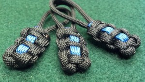 Thin Blue Line Zipper Pull Set