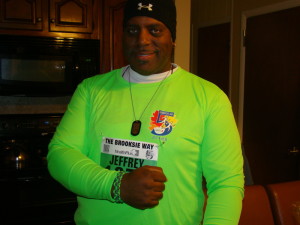 Geared up and ready for the 1/2 marathon